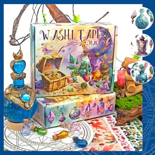Ieebee 23 Rolls Magic & Fairy Washi Tape Set for Journaling & Scrapbooking