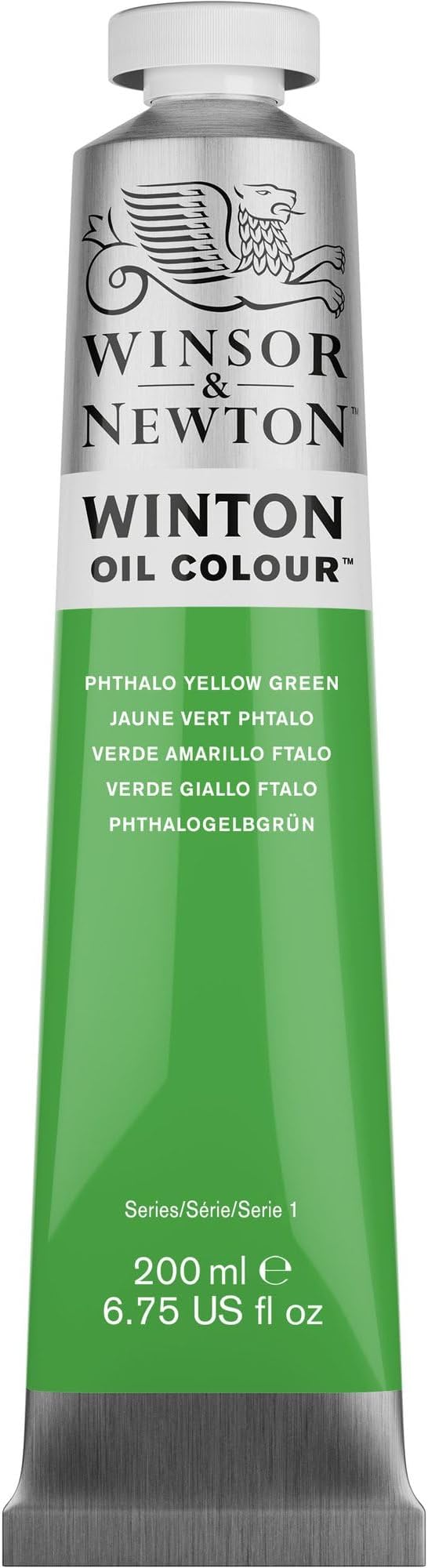 Winsor & Newton Winton Oil Color, 200ml Tube, Phthalo Yellow Green | Artist pigments, Durable, Lightfast, Permanent, Uniform Consistency, Great Pigment Load