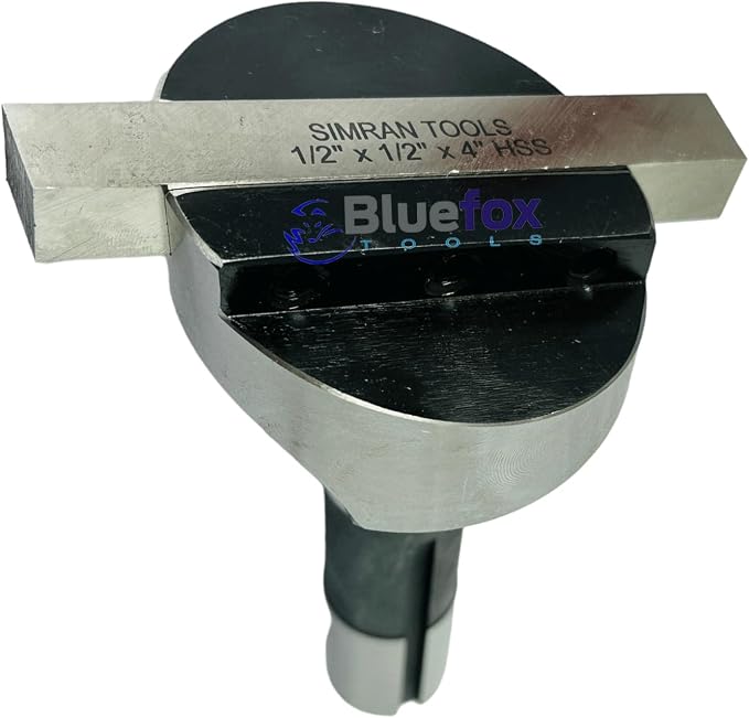2.5" Inches Head Diameter Fly Cutter R8 Shank Milling Machine | 1/2" x 1/2" x 4" Square HSS Tool Bit | Hardened Steel