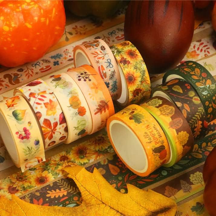 Autumn Washi Tape Set 10 Rolls