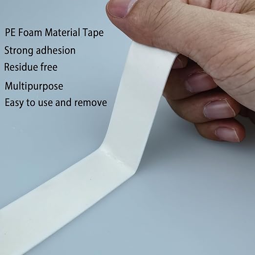 3M Double Sided Tape 1in x 16.5ft, Mounting Tape Heavy Duty, Strong Adhesive Wall Picture Hanging Strips PE Foam Tape
