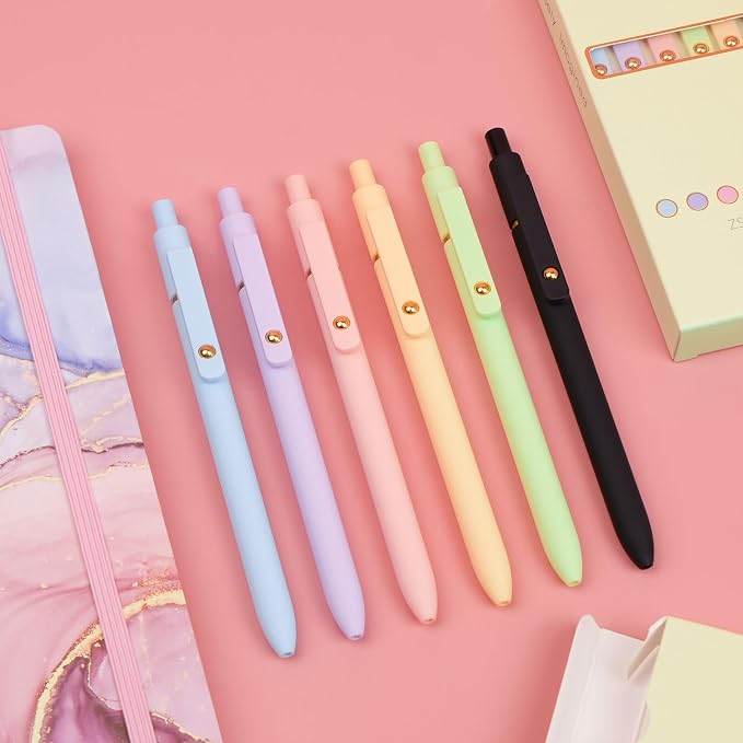 Ddaowanx Colored Gel Pens Set,0.5mm Retractable Quick Dry Colorful Ink Pens