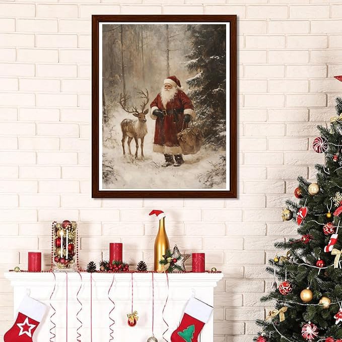 XUCNWL Christmas Diamond Art Kits for Adults,Santa Claus Diamond Painting