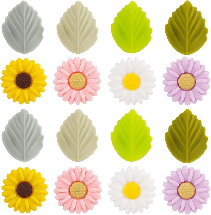 16pcs Silicone Knitting Needle Stoppers, Knitting Needles Point Protectors