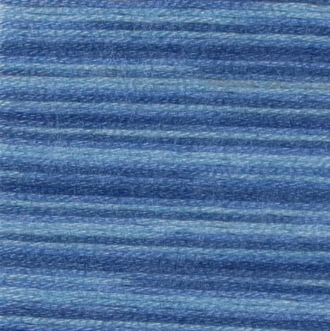 KCS Big skeins of 25 Meters Size 25 Color Variegated Cross Stitch Stranded Threads,6 skeins,4230
