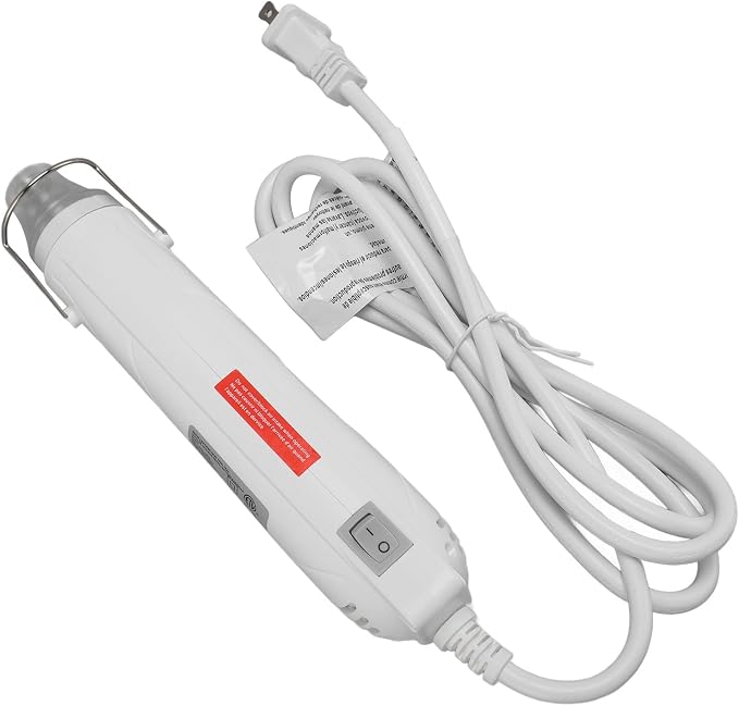 Heat Gun Dual Temperature Professional Heat Tool Mini Handheld Heat Air Gun With 5.7ft Long Cable, Embossing Shrink Packaging Paint Crafts Electronics for Polymer Clay DIY