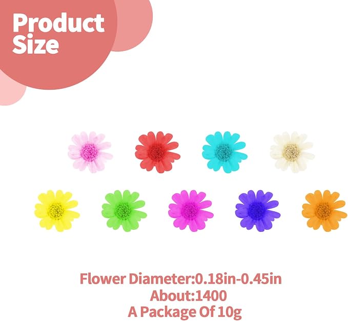1400 PCS Mini Dried Flowers for Resin, Small Dried Flowers for Crafts, Mini-Dried Flower Bulk for Resin Art, Jewelry, Candle Making, Soap Making and DIY Crafts