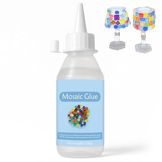 100ml Mosaic Tile Glue,Non-Toxic Fast-Acting Glue for DIY Crafts