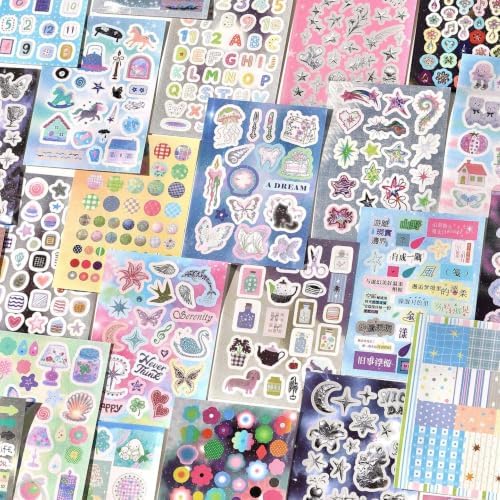 Japanese Retro Sticker Book, 2 Set Sticker Books, Dreamy Fairy
