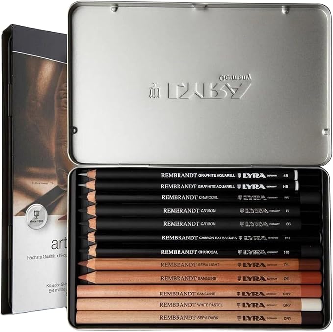 LYRA Rembrandt Art Specials, Fine Art Sketching Set, 12 Assorted Pencils, Ideal for Professionals & Students