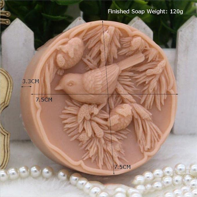 Silicone Soap Molds Kit l Soap Making Supplies l Moldes de Silicona para Resina l Candle Making Silicone Molds (Bird 11326)