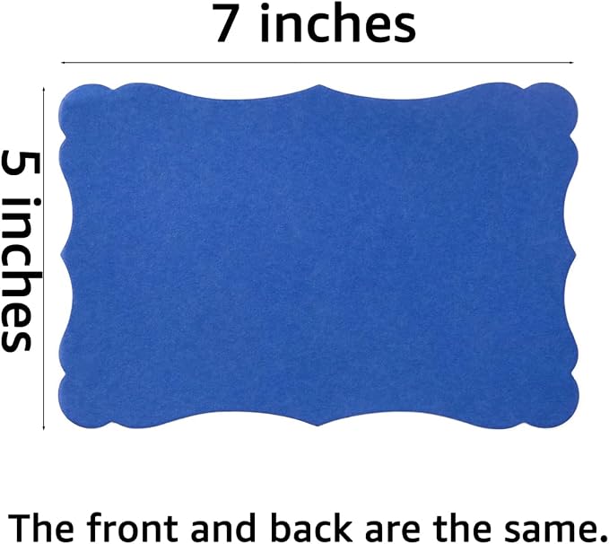 50 Pack Blank Kraft Greeting Cards, Blue, 5x7IN