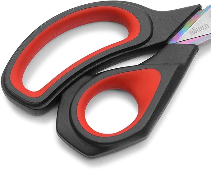 LIVINGO Fabric Scissors 9.5" Professional Tailor Heavy Duty Sewing Shears | Titanium Coated Forged Stainless Steel Blade, Comfort Grip, Leather Dressmaking Quilting Craft Projects