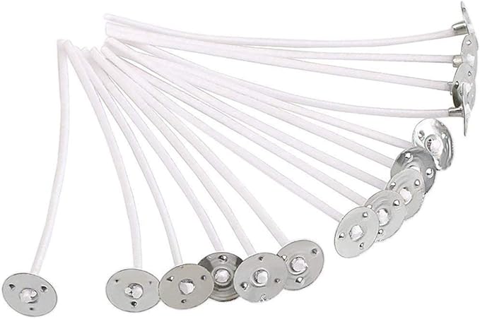 Candle Wicks for Candle Making, Braid Candle Wick Pre Waxed Non-Smoke Braided Wicks Beeswax Candles Wicks for Candle Making DIY (20CM(8inch)