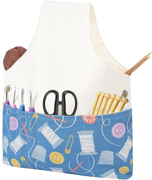 TOGETRUE Yarn Bag, Knitting Crochet Tote Bag, Lightweight Yarn Storage Bag Organizer, Travel Knitting Wrist Bag, Yarn Tote Bags for Crocheting, Holding Yarn, Knitting Needles (Accessories Pattern)