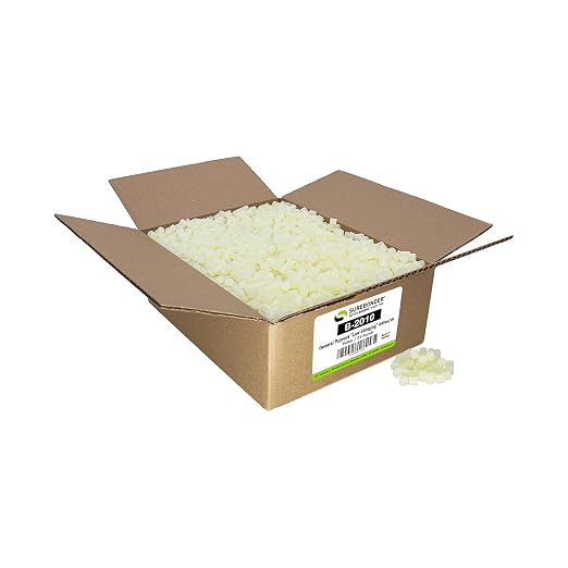Surebonder B-2010 Less Stringing Skillet Glue Cube Pellets for Crafts and Floral Projects, 10 lb Box, Use in Surebonder Hot Glue Pot Skillets- Cream Color