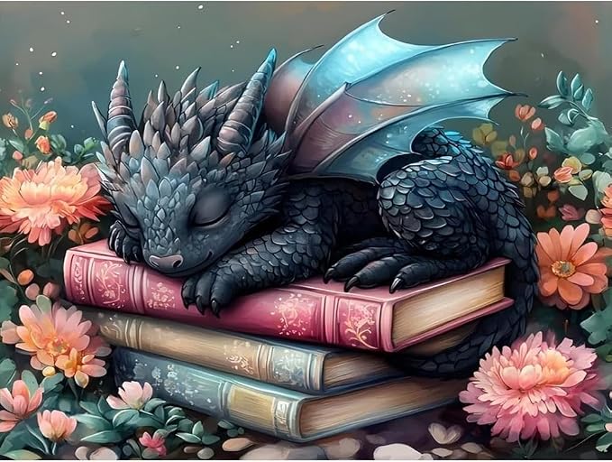 Dragon Diamond Art Kits for Adults,Diamond Painting Kits 12X16 Inch