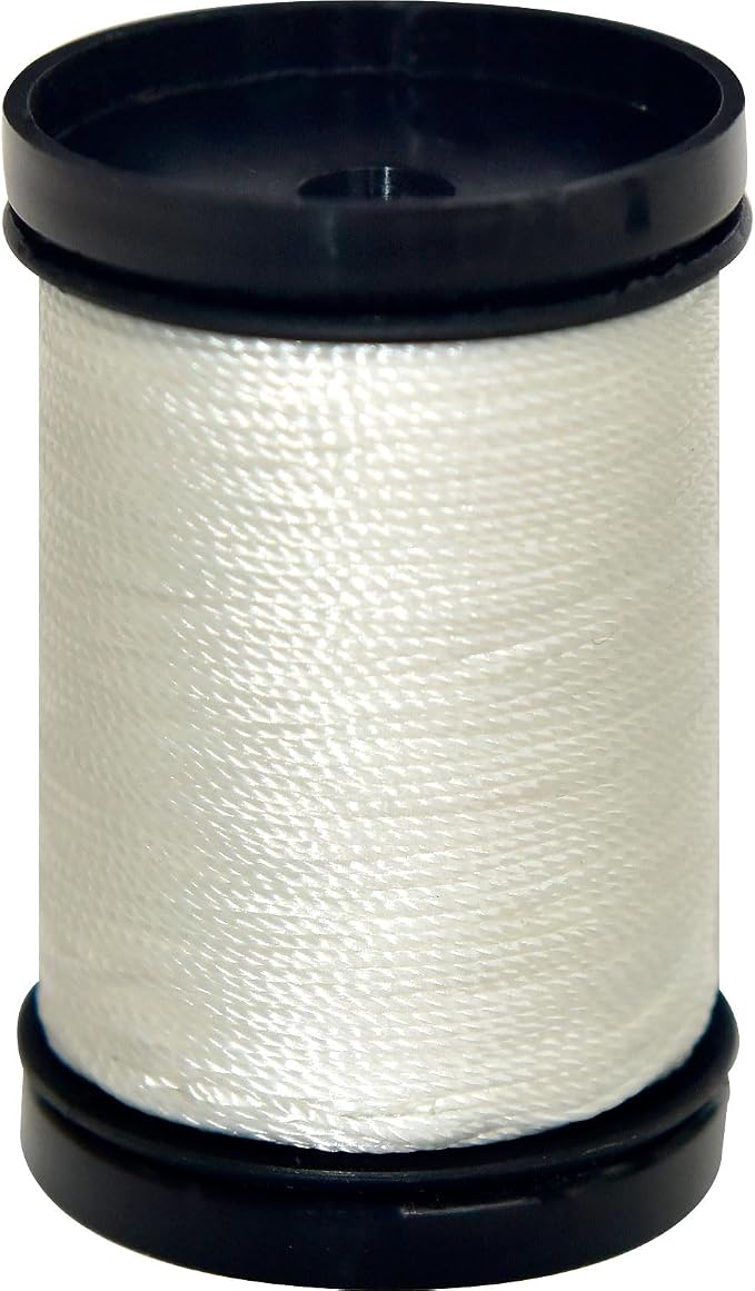 30 Yards Heavy Duty Extra Strong Upholstery Nylon Sewing Thread for Machine, Home, Hand, Craft, and Denim Leather，Color：White