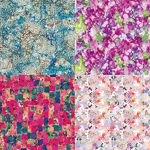 Scrapbook Paper Pad 6x6 Floral Colored Designs, Single-Sided Decoupage Sheets, Colorful Cardstock for DIY Scrapbooking, Backgrounds, Cardmaking, Junk Journal Craft Supplies - 24 Pcs