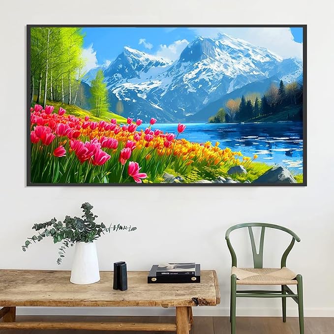 5D Diamond Art Kits for Adults Large Size Diamond Painting Kit 27.6x15.8in | Large Landscape Diamond Art Kit for Adult, DIY Full Drill Big Scenery Diamond Dots Gem Art Kits for Home Wall Decor Gift