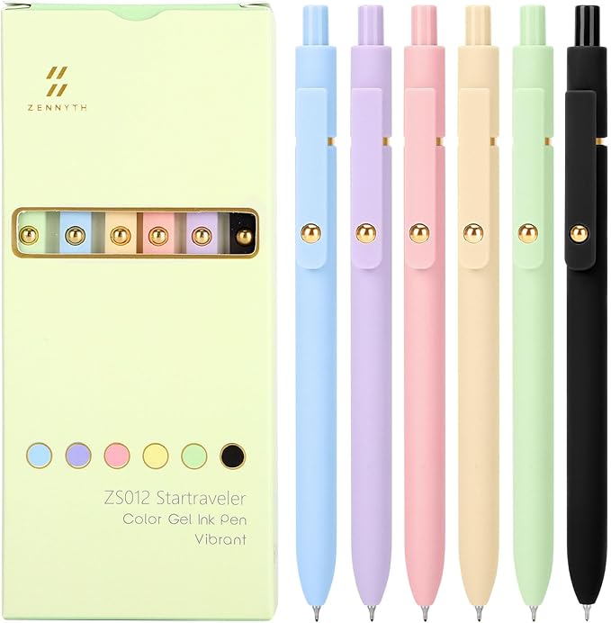 Ddaowanx Colored Gel Pens Set,0.5mm Retractable Quick Dry Ink Pens Bulk