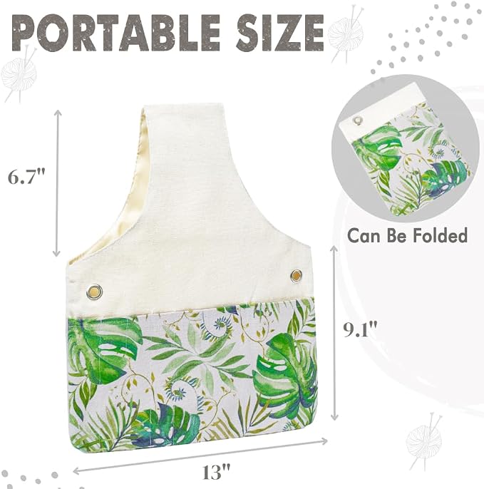 TOGETRUE Yarn Bag, Knitting Crochet Tote Bag, Yarn Storage Bag Organizer
