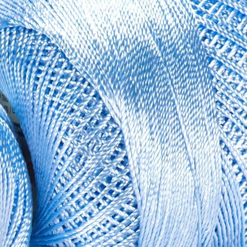 YanrArt Tulip%100 Microfiber Silky Yarn - Suitable for Summer Clothes and Home Accessories Curtains, Runners, Tablecloths - S. Fine(1) Weight Yarn - 1.70 Oz, 273 Yds (408)