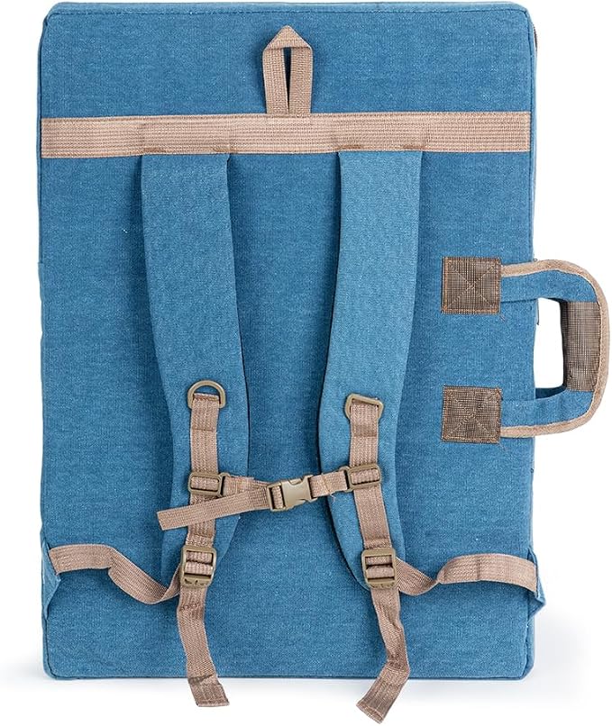 TRANSON Art Portfolio Case Artist Backpack Canvas Bag Large 26” x 19.5”