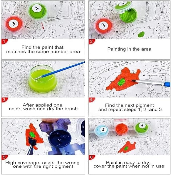 QUITEDEW Paint by Numbers Kit for Adults Cats,Wall Decoration16x20 lnch | Paint by Number Cat,Adult Paint by Numbers Kit Animals,Oil Painting on Canvas for Home Wall Decoration 16x20 lnch