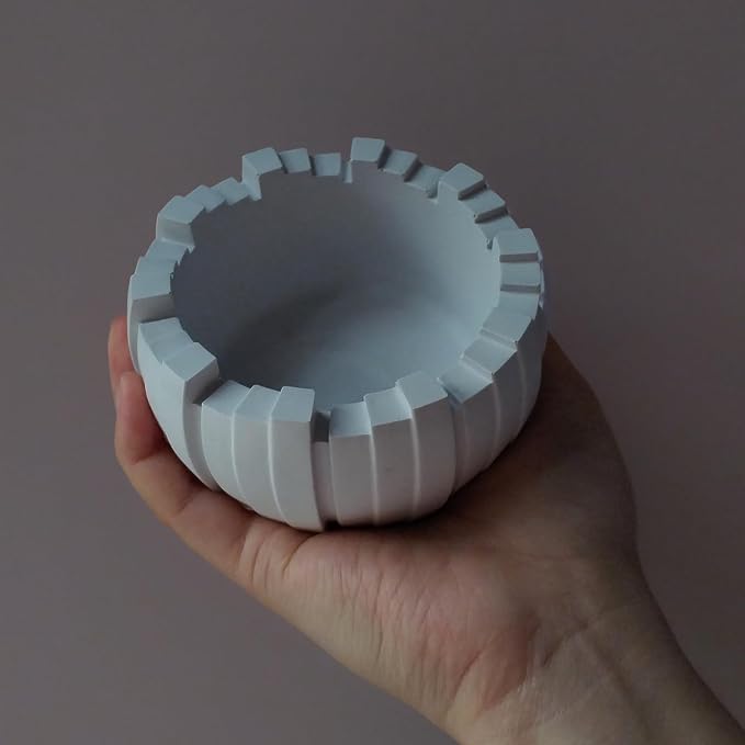 Irregular Jar Resin Mold, Unique Candle Holder Storage Container Silicone Molds for Epoxy Resin, 3D Box Bowl Candle Vessel Jewelry Holder Plant Pot Concrete Gypsum Mold DIY Craft Home Decor