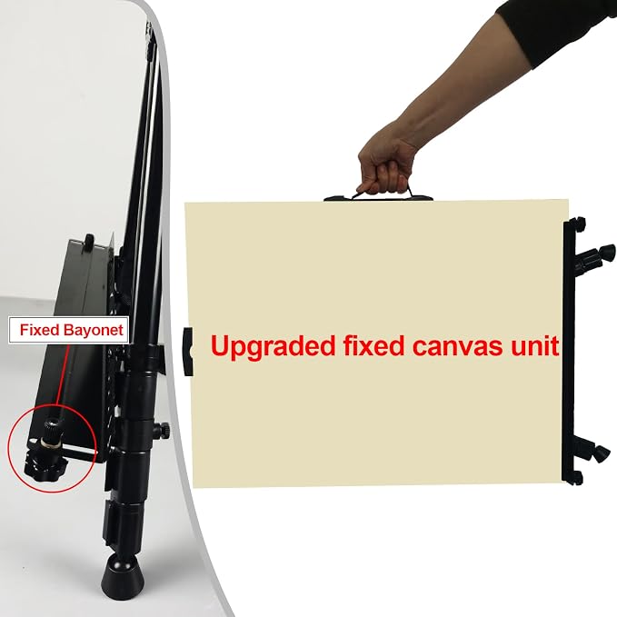 RRFTOK 3 Pack 17-66 Inch Art Easel Stand for Painting and Sign, Black | Portable folding metal tripod easel for display stand, canvas holder, adults, floor, sign, poster board and travel use