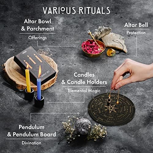 Wyspell Large Witchcraft Kit - 77 PCS - Altar Spell Set - Witchy Gifts