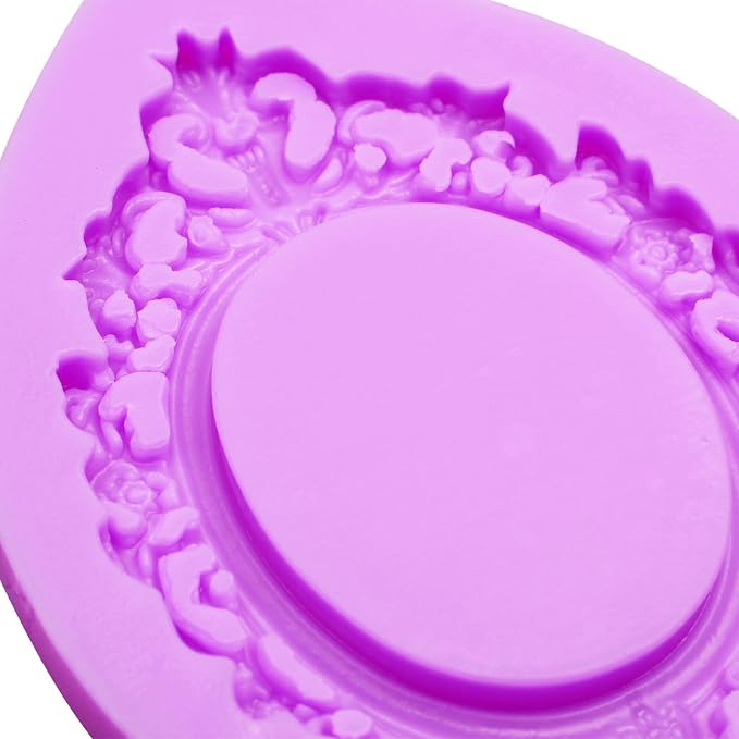 Vintage Frame Silicone Molds, Baroque Picture Frame Fondant Molds