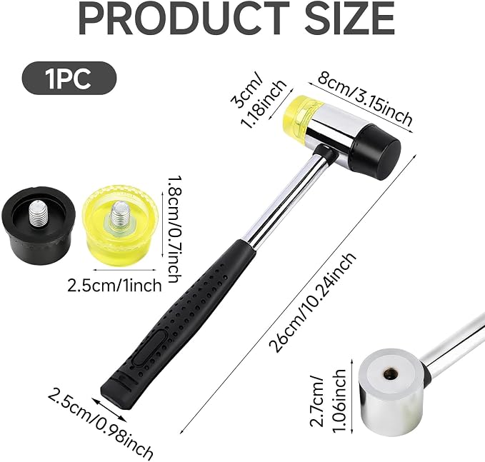 Leather Stamping Pressing Hammer for DIY Leather Craft