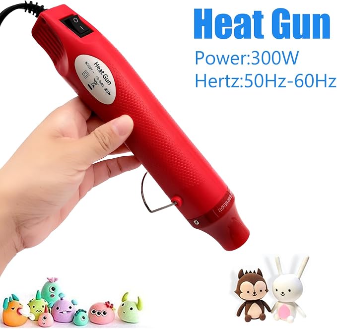 Heat Gun, Mini Hot Air Gun for DIY Crafts Portable Heat Air Gun Tool for Embossing Shrink Wrapping Drying Paint | DIY Crafts, Portable, Embossing, Shrink Wrapping, Drying Paint