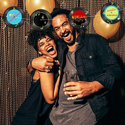 PATIKIL Blank Vinyl Records, 12 Inch 2 Pack CD Fake Vinyl Records for Wall Aesthetic Decor, Decorative Records for Roll Music Room Rock Party DIY Decoration, Black