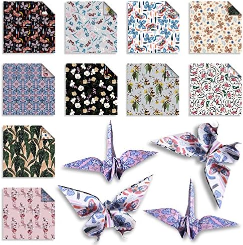 Origami Paper 6x6" Double Sided 50 Sheets 10 Colors Origami Kit,Craft Paper
