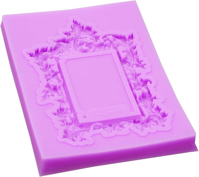 Vintage Frame Silicone Molds, Baroque Picture Frame Fondant Molds