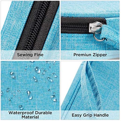Zannaki Big Capacity Storage Pouch Marker Pen Pencil Case Simple Stationery Bag Box Art Tool & Sketch Storage Boxes for Bullet Journal Middle High School Office College Student Girl Women Adult Teen