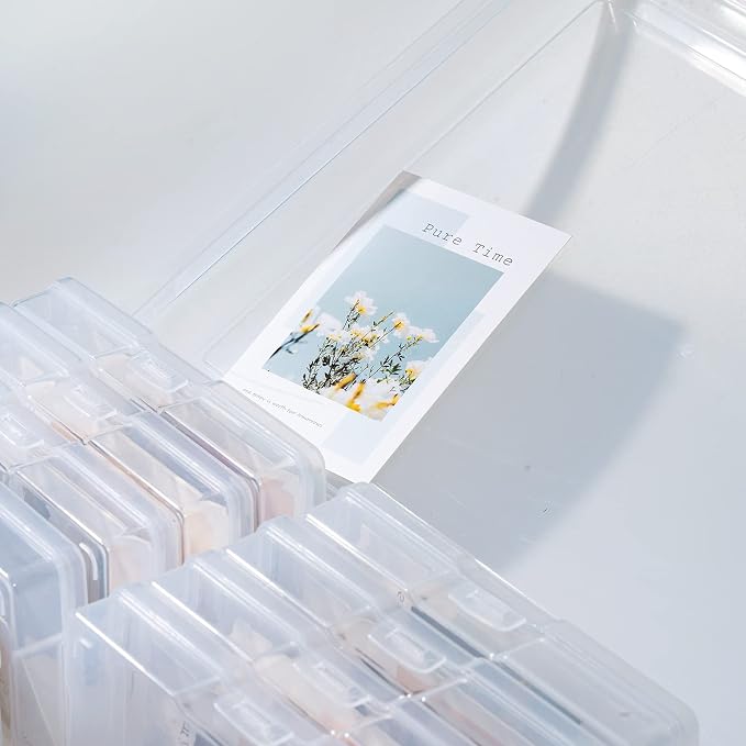 novelinks Photo Storage Box and 16 Inner 4" x 6" Photo Storage Containers