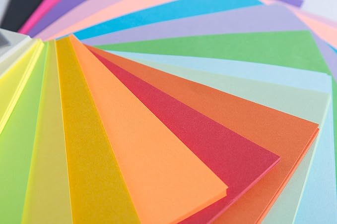 Origami Paper 500 Sheets, 20 Vivid Colors, Double Sided Colors Make Colorful and Easy Origami,6 Inch Square Sheet, Papers, Arts and Crafts Projects (E-book included)