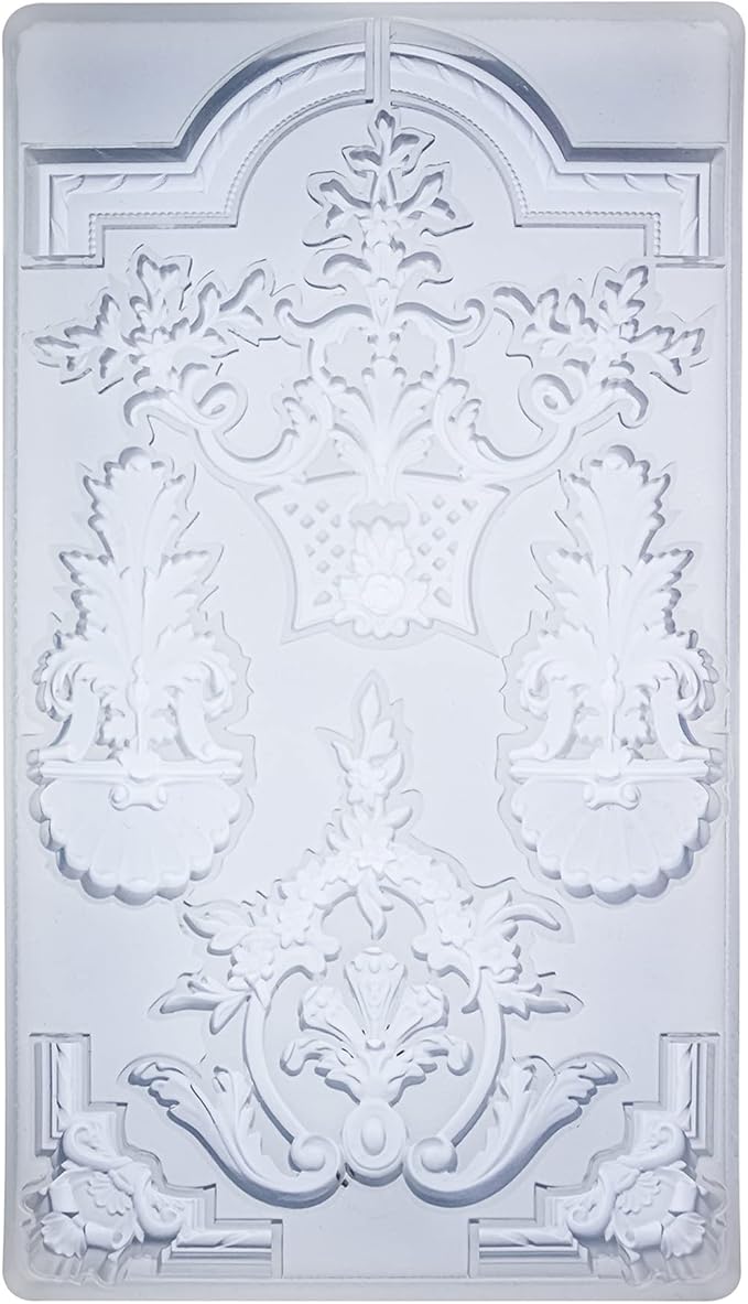 Art Mold for Polyclay Air Dry Clay Plaster, Medallion Frame