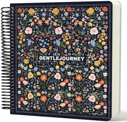 Hardcover Sketchbook,7.2"x8.3"Spiral Bound Drawing Pad, Wildfloral Tapestry