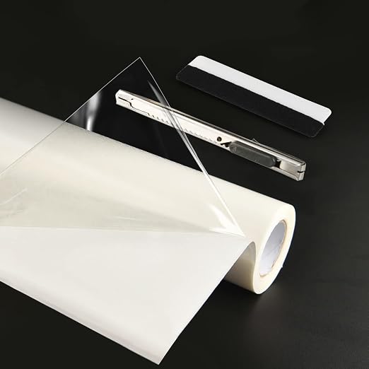 Art3d Double-Sided Tape Sheet, Adhesive Tile Setting Mat, 12" x 360", Clear
