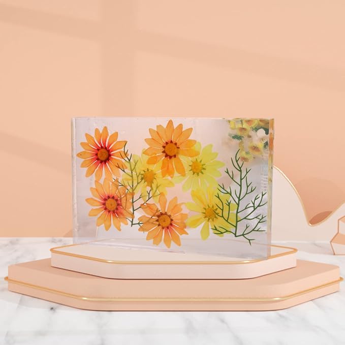 3 Pcs Rectangular Silicone Molds for Resin, Large Resin Mold Glossy Deep Square Molds 9.6''x 6.6'' w. 4''x 2.7'' w. 3.1''x 2.5'' w, Deep Epoxy Resin Molds for Flowers Preservation, Resin Casting