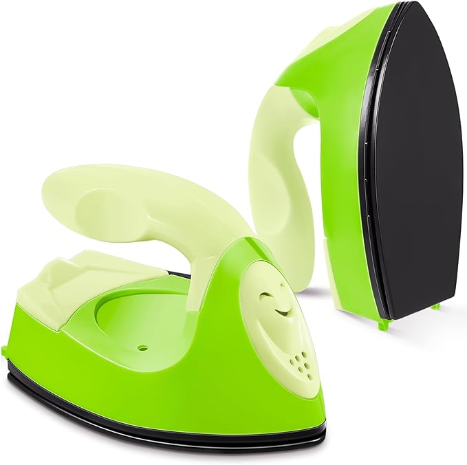 Honoson Mini Craft Iron with Charging Base Tiny,Green Series