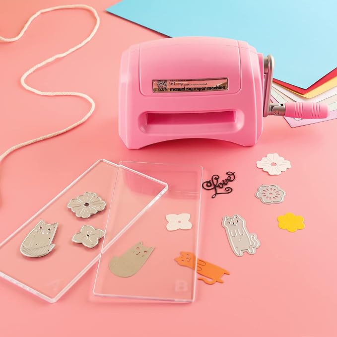 Mini Portable Die Cutting Machine for Crafting,DIY Die Cuting Embossing Machine Paper Card Craft Scrapbooking Dies Manual Machine Cutter Arts Projects Crafat Scrapbooking Supplies Scrapbooking Tool