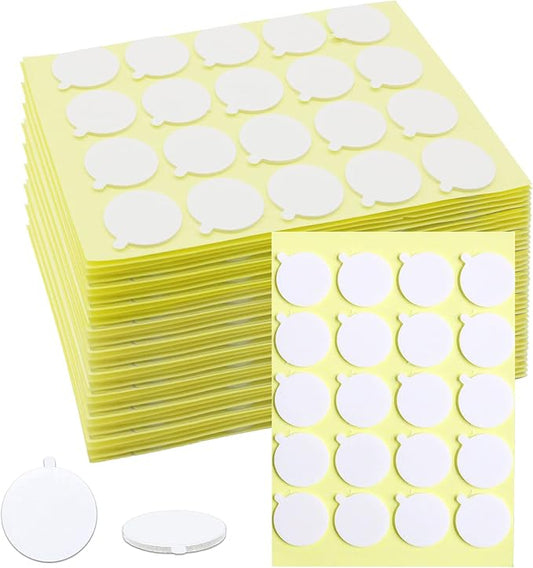 720Pcs Candle Wicks Stickers, with Tail | Heat Resistance, Easy to Peel, Double-Sided, Ideal for Candle Making, DIY, Crafts