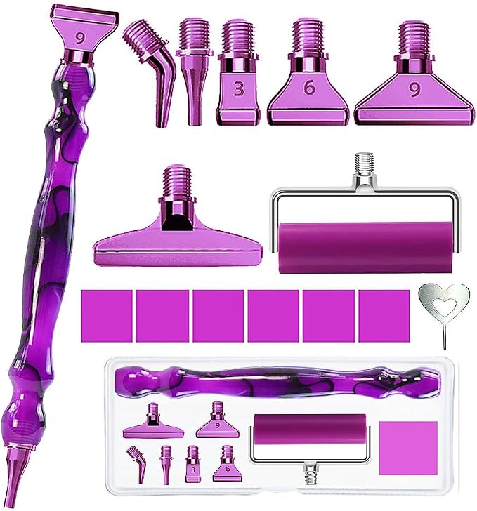 LEIYULY 13 PCS Metal Diamond Art Pens, Ergonomic Diamond Art Accessories