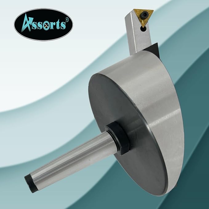 Large head size 4" Inch/ 100 mm diameter Fly cutter with Carbide Indexable tip facing tool (Morse Taper 2MT)